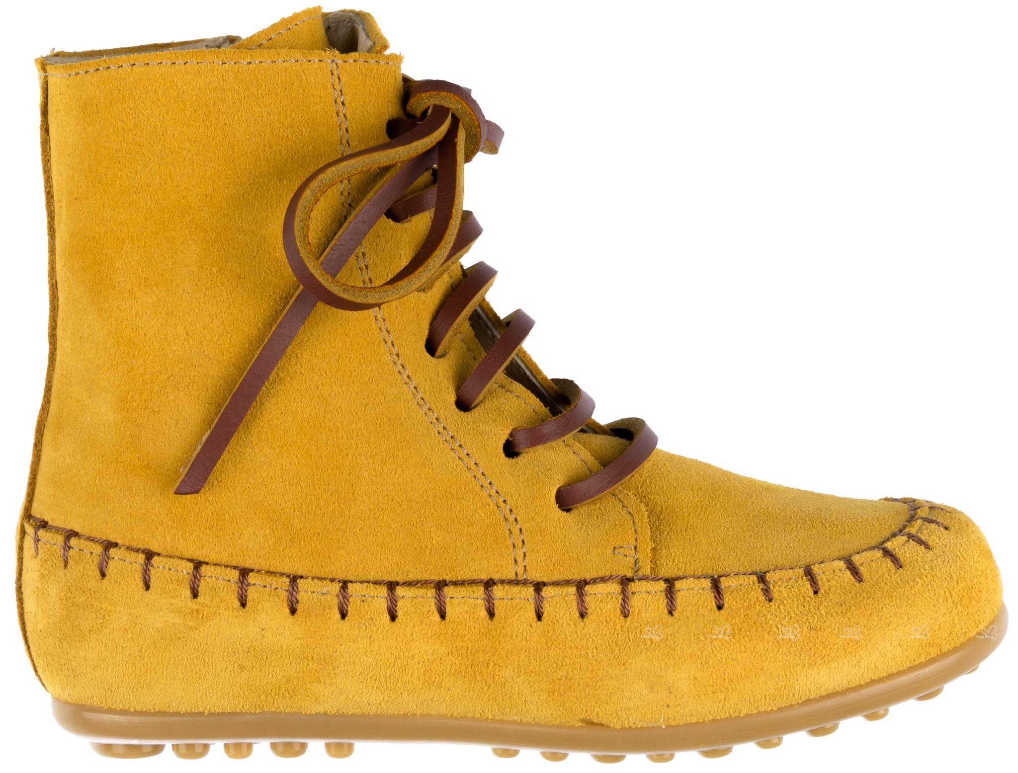 Diverkids Girls Mustard Leather Boots 
